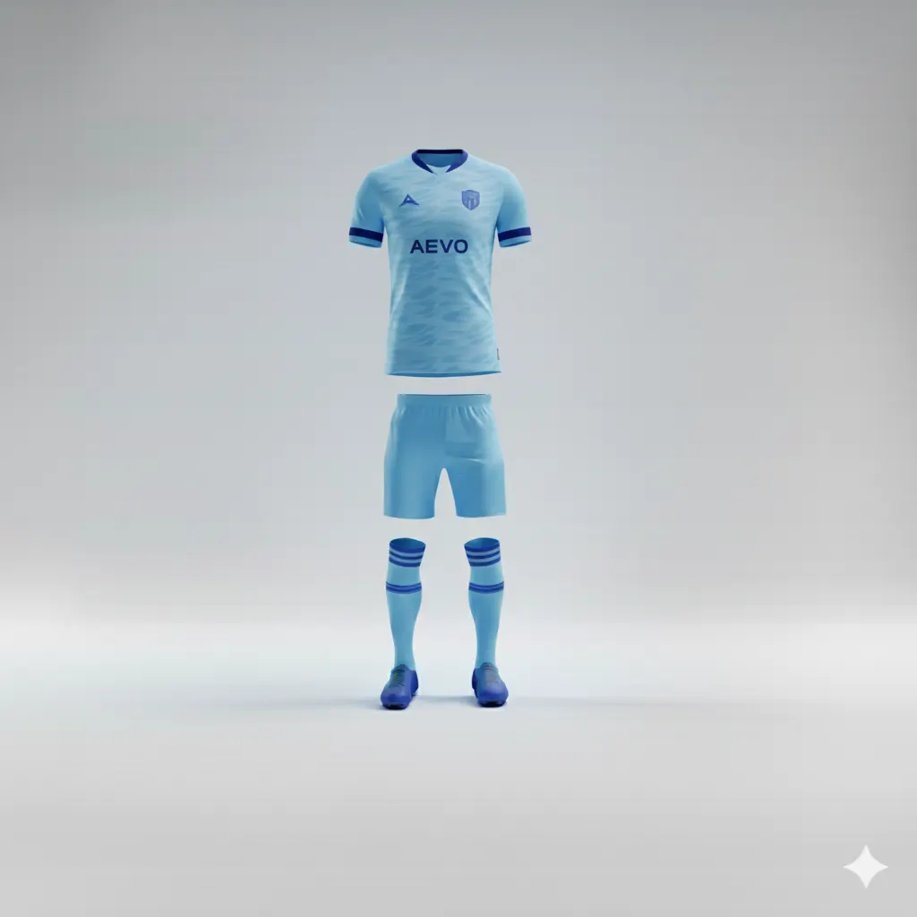 Club archive with approved mock-up and size list