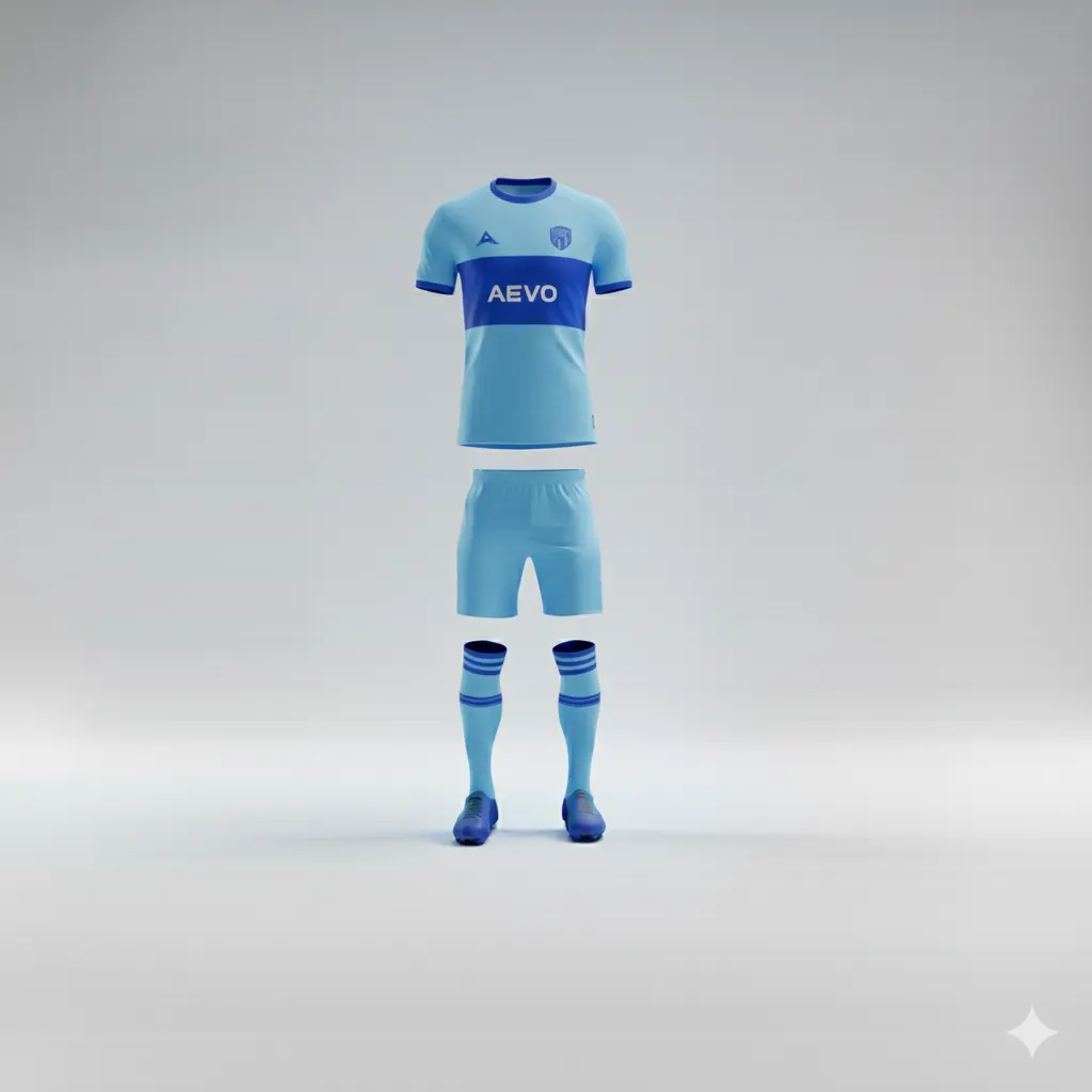 Brief de una página con colores y prendas del club