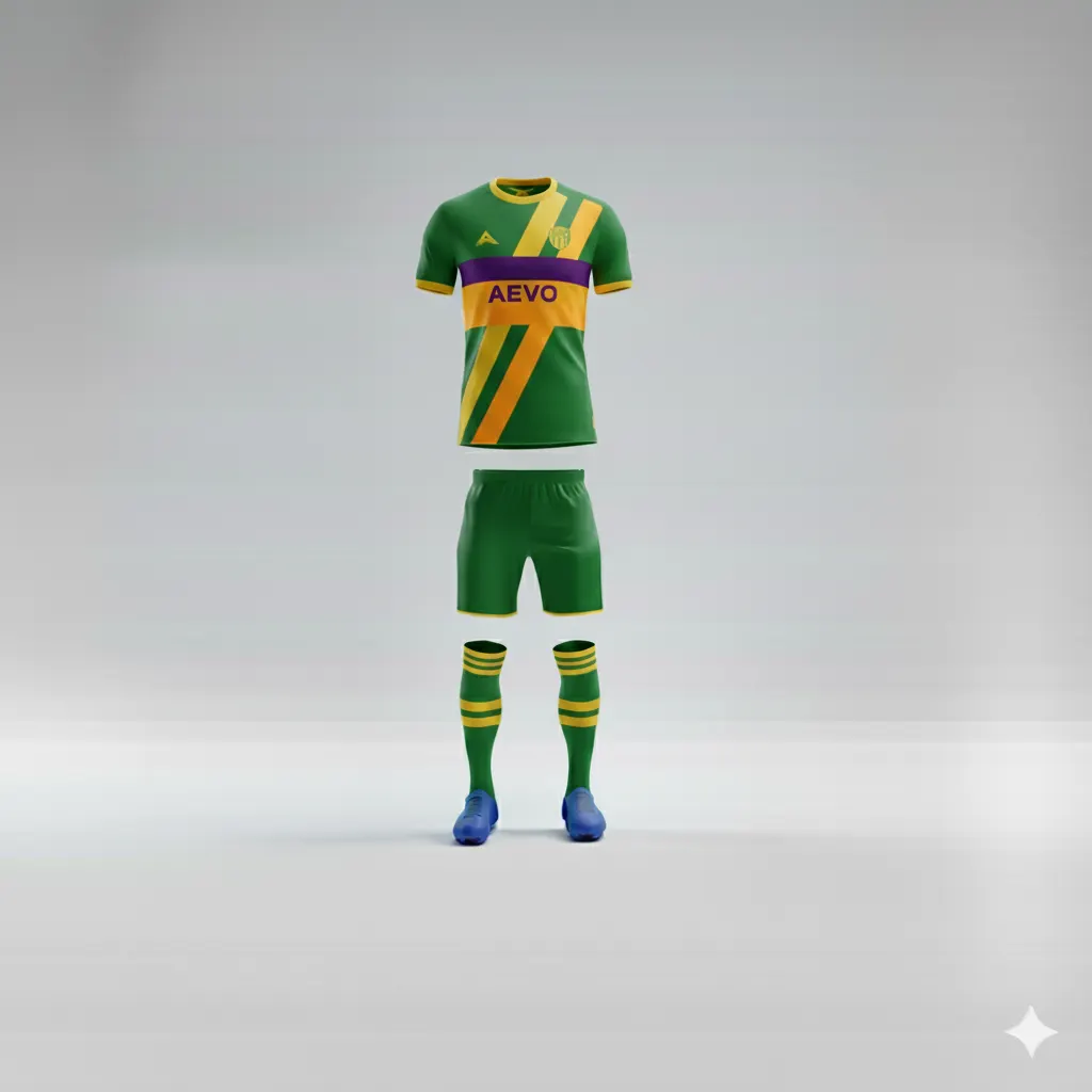 Club colours and symbols translated into shirt design